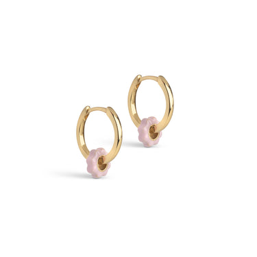 ENAMEL Copenhagen Øreringe, Enamel Tokens Flower Earrings Light Pink