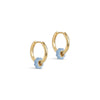ENAMEL Copenhagen Øreringe, Enamel Tokens Flower Earrings Steel Blue