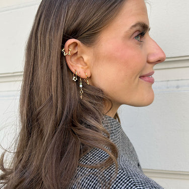 ENAMEL Copenhagen Øreringe, Enamel Tokens Star Earrings Daisy
