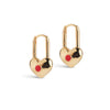 ENAMEL Copenhagen Øreringe, Heart Keeper Earrings Red
