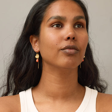 ENAMEL Copenhagen Øreringe, Kai Earrings Light Coral