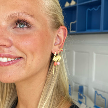 ENAMEL Copenhagen Øreringe, Kai Earrings Light Coral