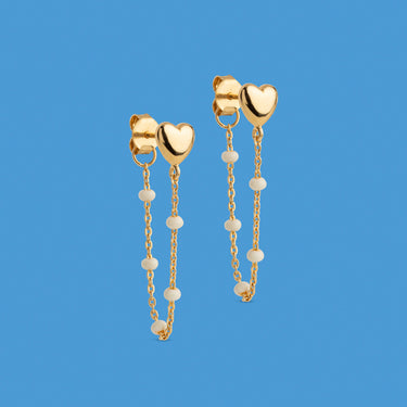 ENAMEL Copenhagen Øreringe, Lola Heart Earrings Daisy