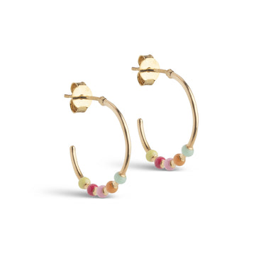 ENAMEL Copenhagen Øreringe, Lola Large Earrings Rainbow