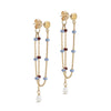 ENAMEL Copenhagen Øreringe, Lola Pearl Earrings Blue Wine