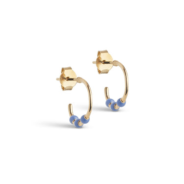 ENAMEL Copenhagen Øreringe, Lola Small Earrings Cornflower