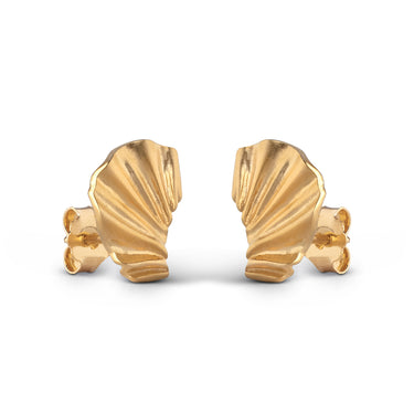 ENAMEL Copenhagen Øreringe, Mini Wave Earrings Gold Plated