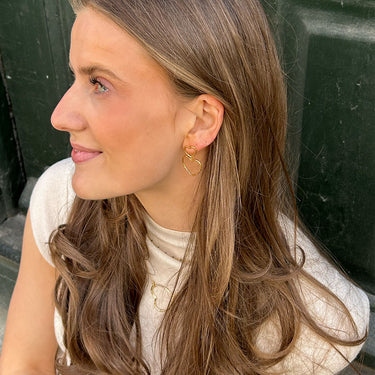 ENAMEL Copenhagen Øreringe, Organic Lovelink Earrings Gold Plated