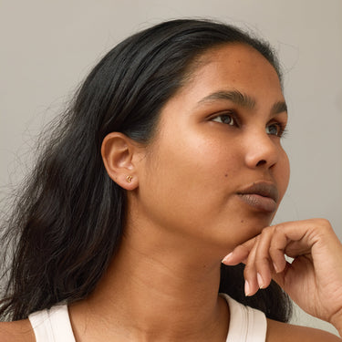 ENAMEL Copenhagen Øreringe, Organic Moon Earrings Gold Plated