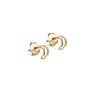 ENAMEL Copenhagen Ørestikker, Organic Moon Earrings Gold Plated