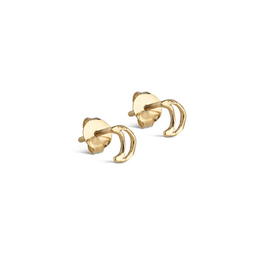 ENAMEL Copenhagen Øreringe, Organic Moon Earrings Gold Plated