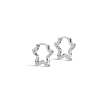 ENAMEL Copenhagen Øreringe, Organic Star Small Earrings Silver Plated