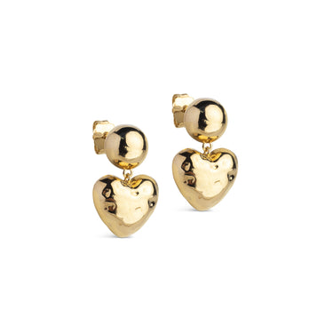 ENAMEL Copenhagen Øreringe, Poma Heart Earrings 925S/GP