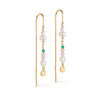 ENAMEL Copenhagen Øreringe, Sofia Earrings Light pink, khaki green, peach and pearl