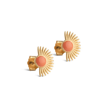 ENAMEL Copenhagen Øreringe, Soleil Earrings Light Coral