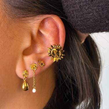 ENAMEL Copenhagen Øreringe, Sunshine Drop Earrings Daisy