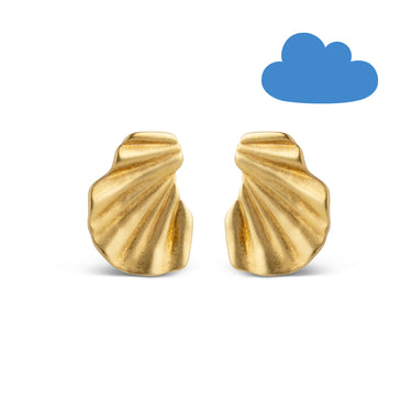 ENAMEL Copenhagen Øreringe, Wave Earrings 925S/GP/M