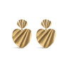 ENAMEL Copenhagen Øreringe, Wave Heart Earrings Gold Plated