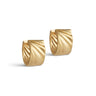 ENAMEL Copenhagen Øreringe, Wave Wide, Medium Earrings Gold Plated