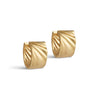 ENAMEL Copenhagen Øreringe, Wave Wide, Medium Earrings Gold Plated