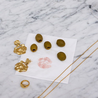 ENAMEL Copenhagen Øreringe, Windy Large Earrings 925S/GP/M