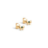 ENAMEL Copenhagen Ørestikker, Baby Bow Earrings Petrol Green