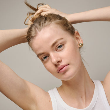 ENAMEL Copenhagen Ørestikker, Large Sunshine Earrings 925S/GP