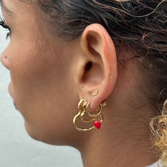 ENAMEL Copenhagen Ørestikker, Rio Mini Earrings 925S/GP/M