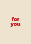 ENAMEL Copenhagen Postcard A6 Complimentary POS Display FOR YOU