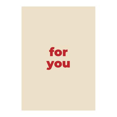 ENAMEL Copenhagen Postcard A6 Complimentary POS Display FOR YOU