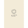 ENAMEL Copenhagen Postcard A6 Complimentary POS Display SUN
