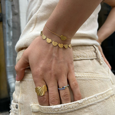 ENAMEL Copenhagen Ring, Wave Rings Gold Plated