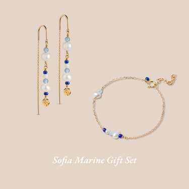 Sofia Marine Gift Set Øreringe & Armbånd