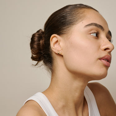 ENAMEL Copenhagen Studs, Dotta Earrings 925S/GP