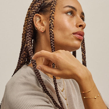 ENAMEL Copenhagen Studs, Nara Earrings Light Coral