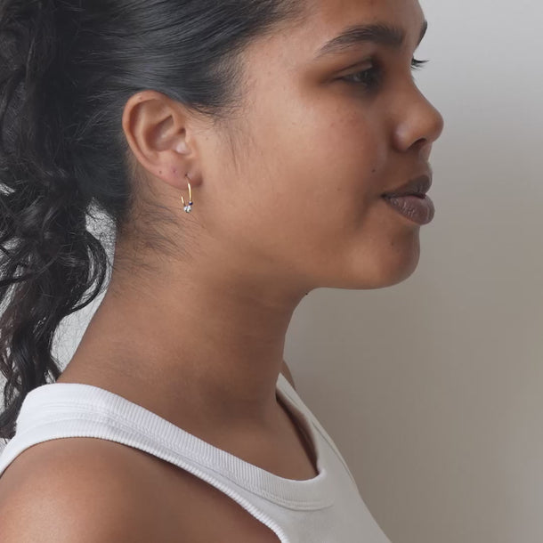 ENAMEL Copenhagen Øreringe, Lola Large Earrings Earthtone