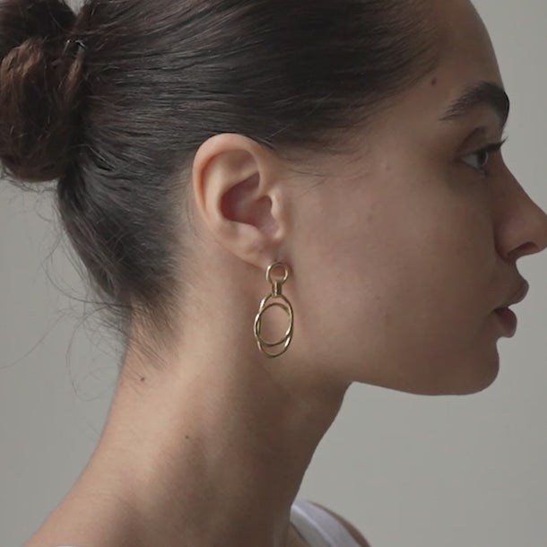 ENAMEL Copenhagen Øreringe, Carina Earrings 925S/GP