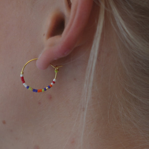 ENAMEL Copenhagen Hoops, Petra, Medium Earrings Boho