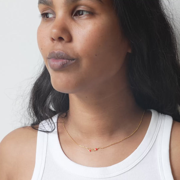 ENAMEL Copenhagen Halskæde, Organic Unity Necklaces Red