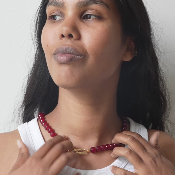 ENAMEL Copenhagen Halskæde, Valora Necklaces Bordeaux