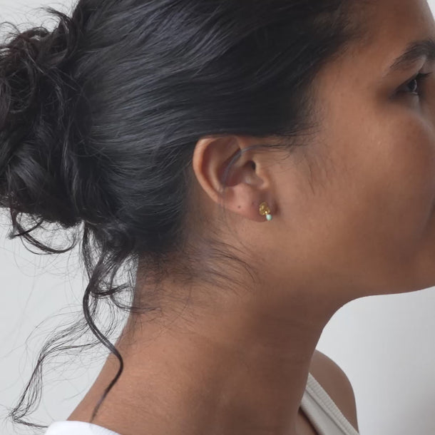ENAMEL Copenhagen Øreringe, Mio Earrings Sage