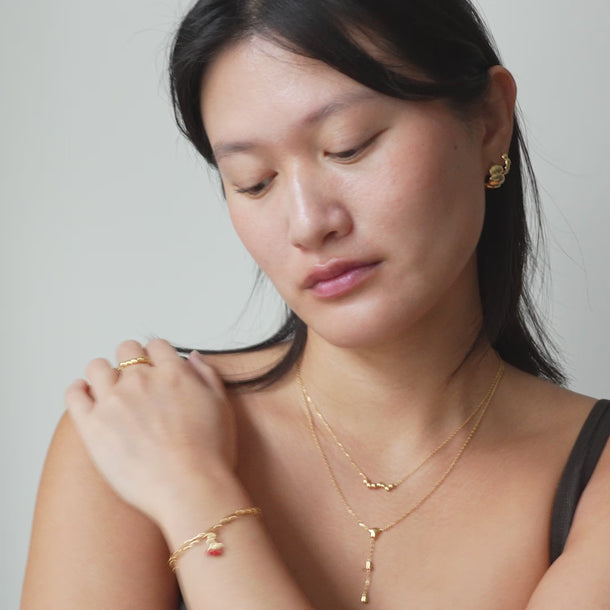 ENAMEL Copenhagen Hoops, Melia Chunky Earrings 925S/GP