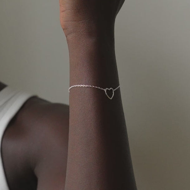 ENAMEL Copenhagen Armbånd, Organic Heart Bracelets 925S/M