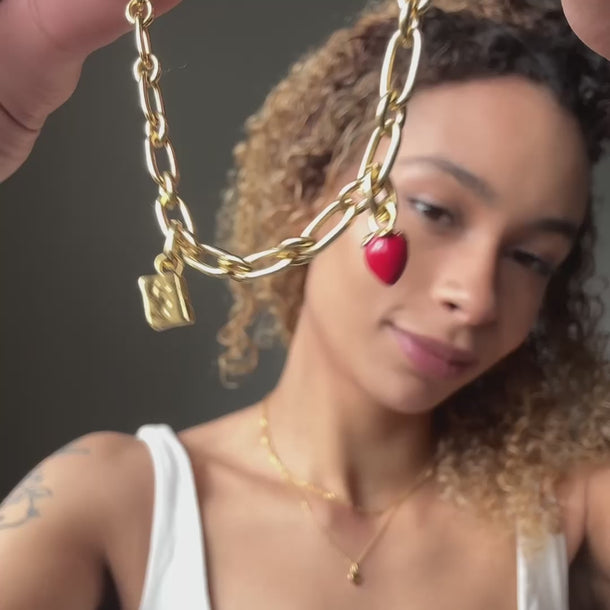 ENAMEL Copenhagen Armbånd, Chunky Charm Bracelets 925S/GP