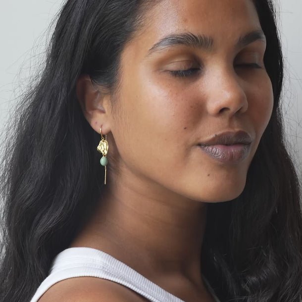 ENAMEL Copenhagen Øreringe, Kai Earrings Sage