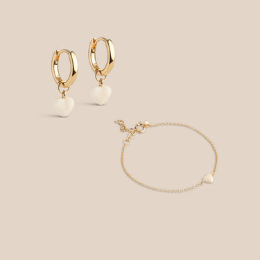 Amore Elegant Daisy Student Gavesæt Guld