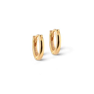 ENAMEL Copenhagen Hoops, Classic 6 mm Earrings 925S/GP