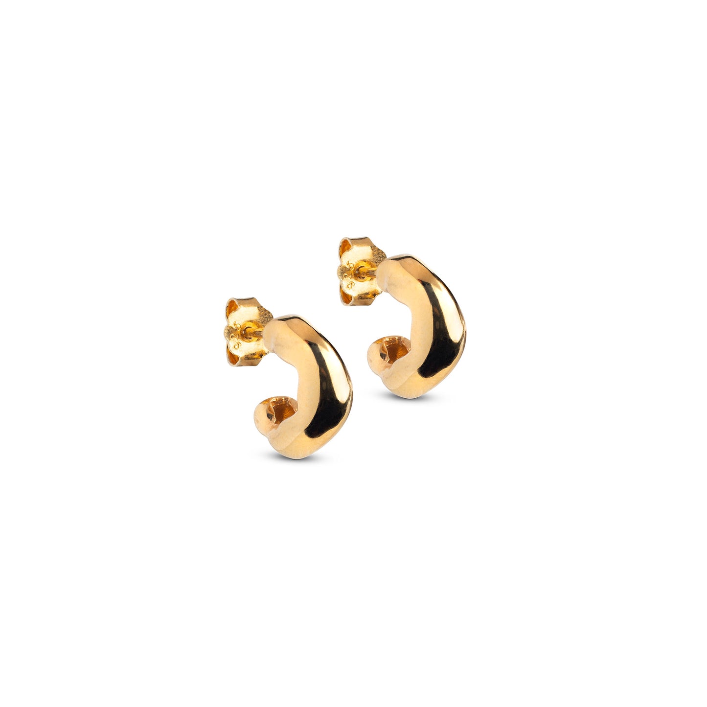 ENAMEL Copenhagen Hoops, Gianna Small Earrings 925S/GP