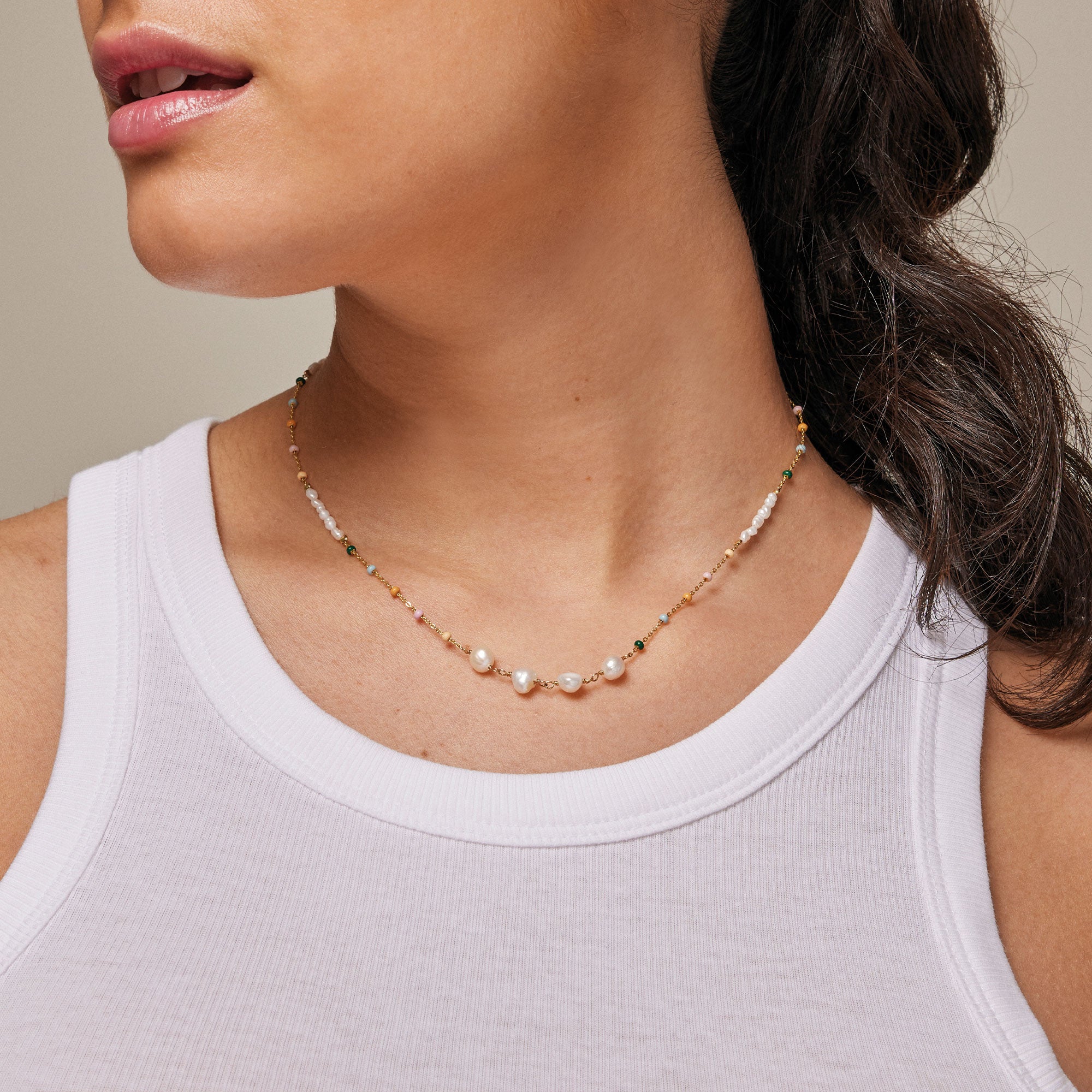 ENAMEL Copenhagen Halskæde, Lola Perla Necklaces Dreamy/Pearl