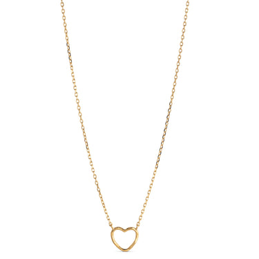 ENAMEL Copenhagen Halskæde, Organic Heart Necklaces 925S/GP/M